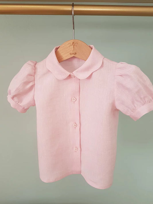 Camicia Rosa in Lino